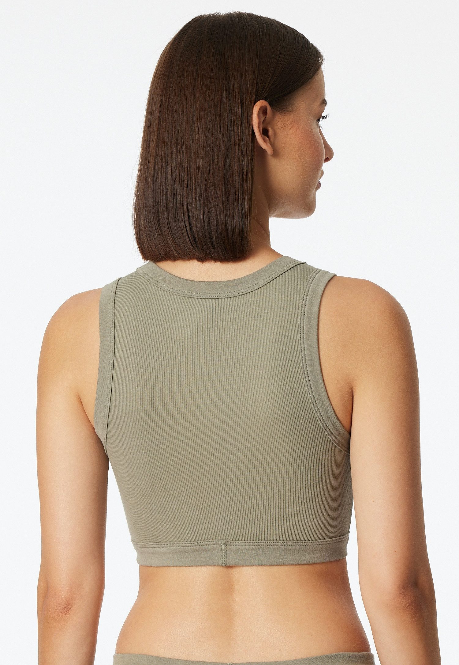 Schiesser Bustier Revival Kollektion Breite Abschlüsse an Dekolleté und Armausschnitt