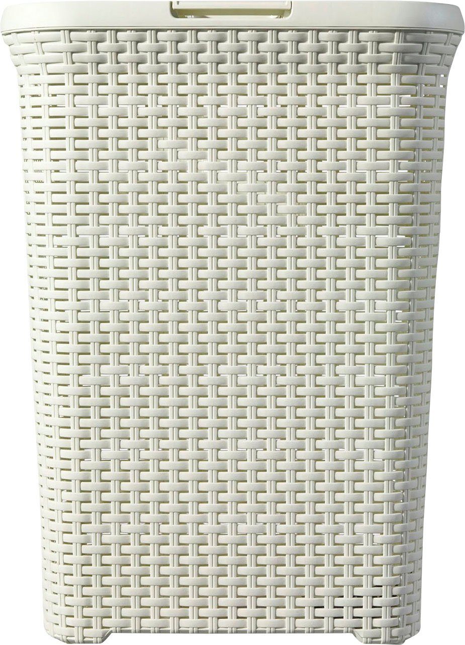 Curver Wäschekorb Style (Set, 2 St), und Wäschewanne creme