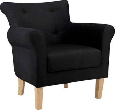 loft24 Sessel Christina, Webstoff mit Kopfheftung, Sitzhöhe 42,5 cm, TV-Sessel