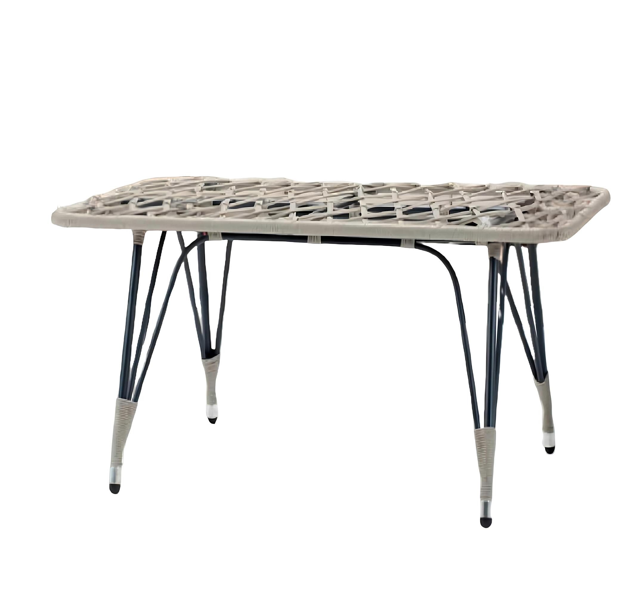 Xlmoebel Gartentisch Rattan-Beistelltisch in modernem Design für stilvolle Akzente (Couchtisch), Hergestellt in Europa