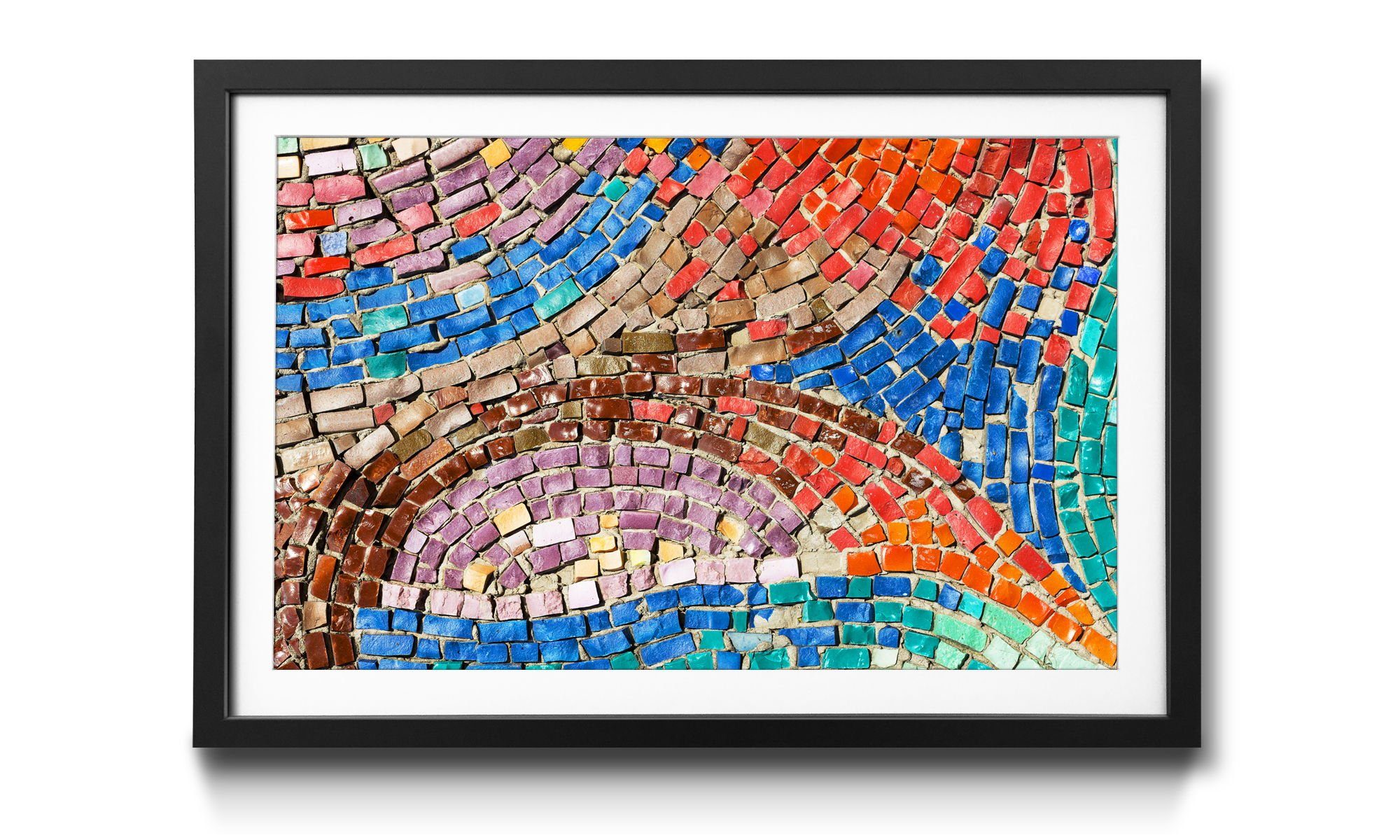 4 Rahmen Wandbild, WandbilderXXL mit Colorful Mosaik, Bild erhältlich Größen in Mosaic,