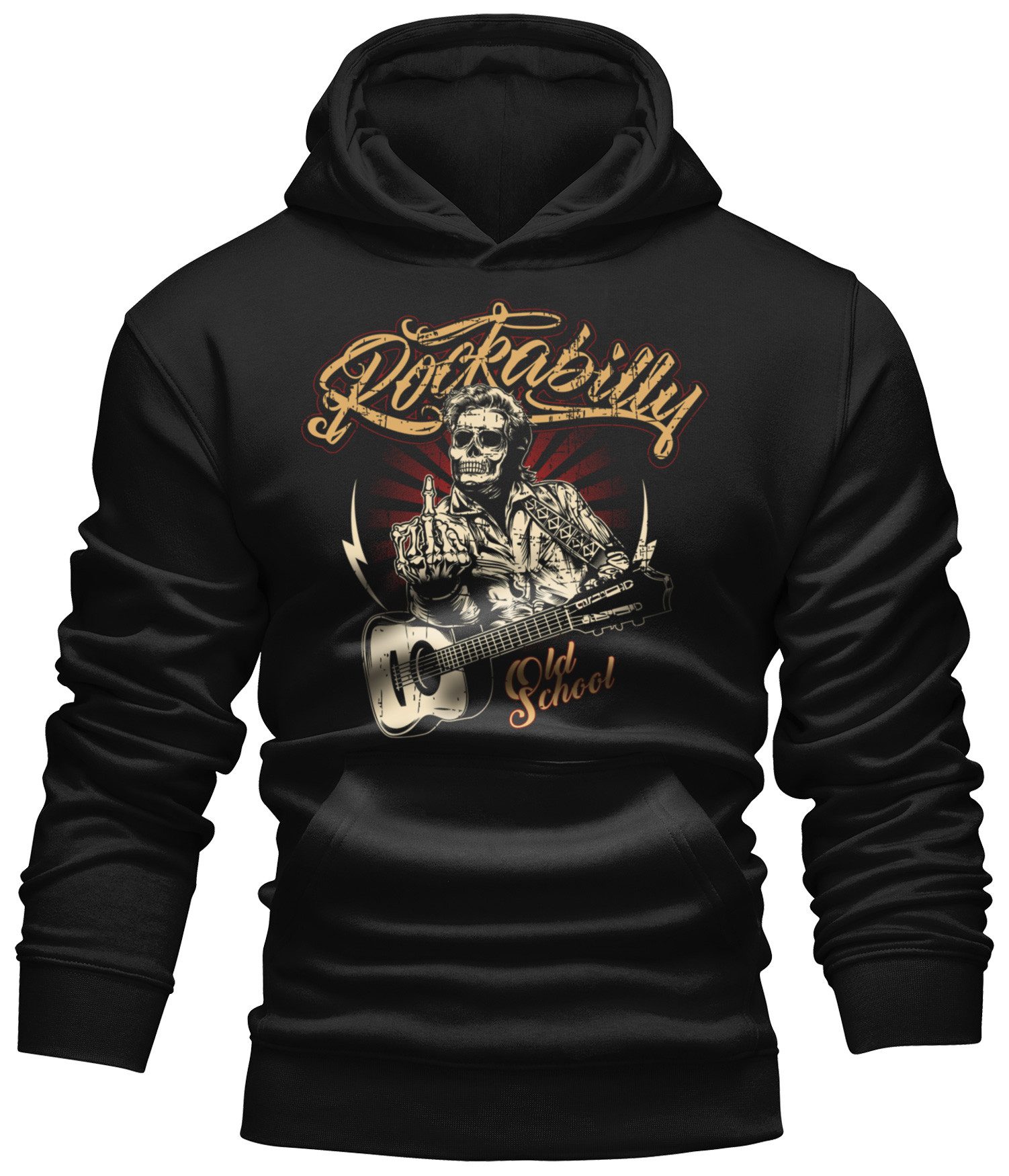 GASOLINE BANDIT® Kapuzensweatshirt für Rockabilly Fans: Old School