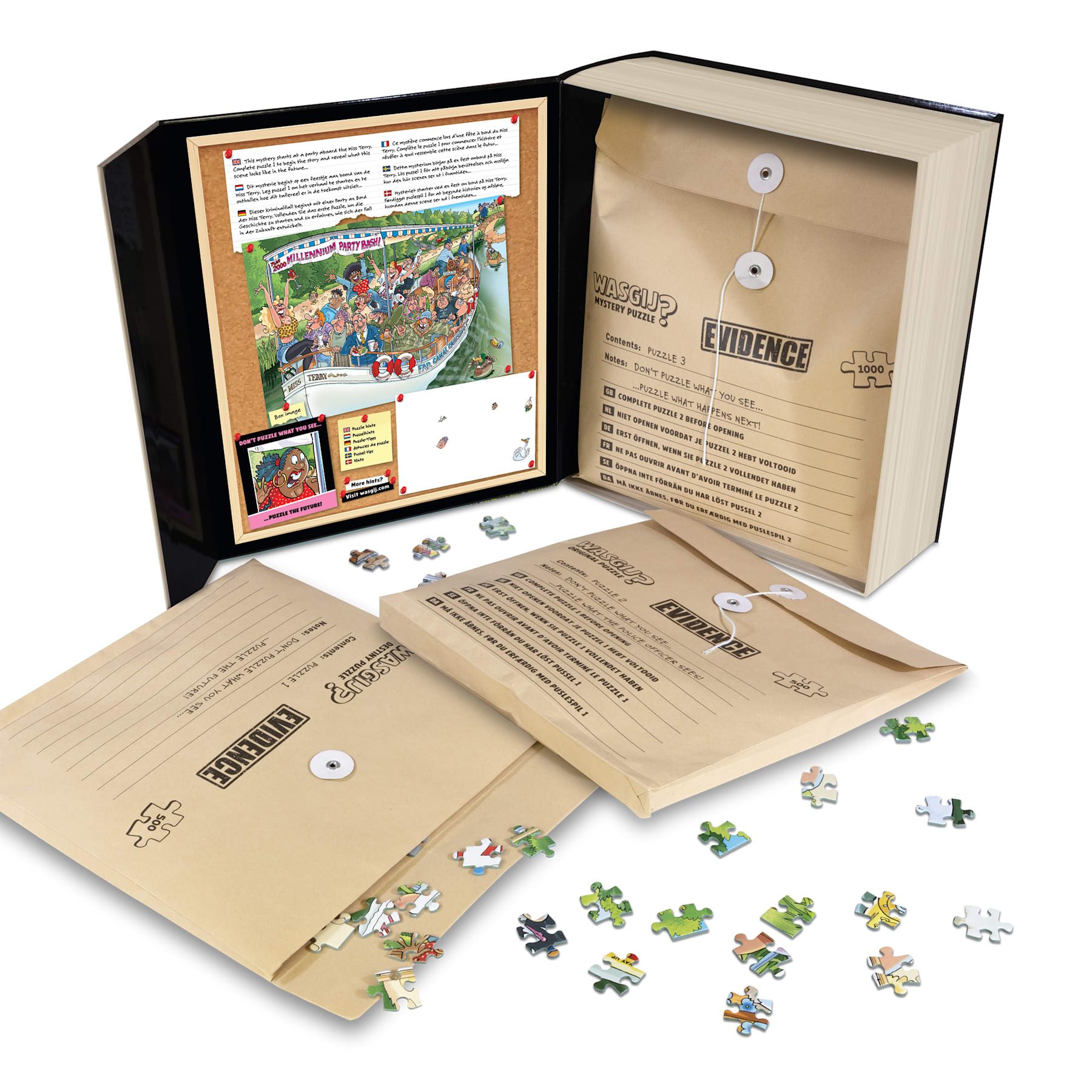 Jumbo Spiele Puzzle Wasgij Pieces of Evidence 1 - The Last Voyage! 3x Puzzles, 2000 Puzzleteile
