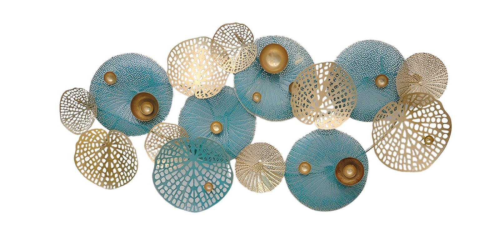 Dekoleidenschaft Metallbild 3D Wandbild "Blätter" oder "Gingko" aus Metall, günstig online kaufen