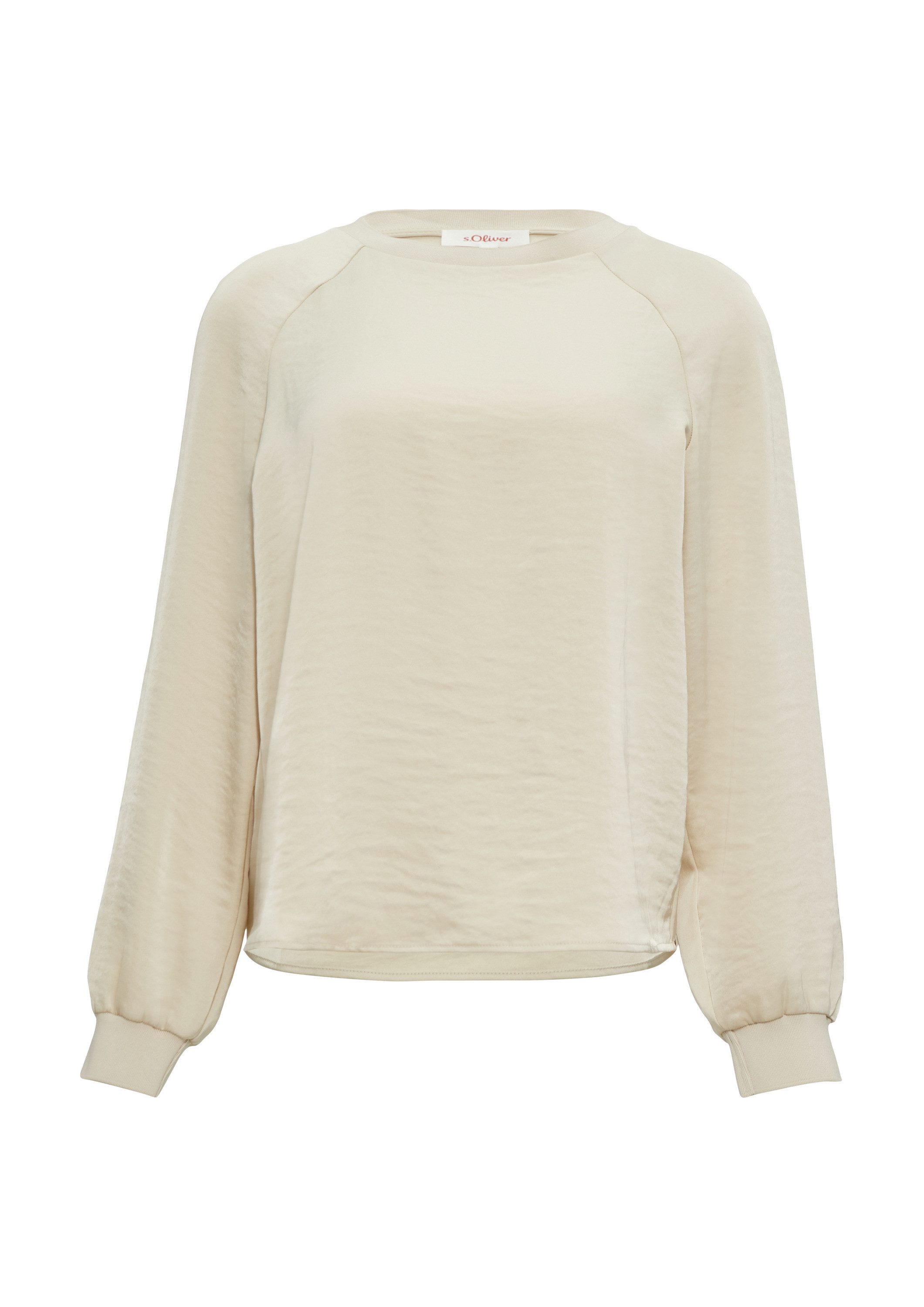 s.Oliver Langarmbluse Bluse Blusenshirt aus Satin günstig online kaufen
