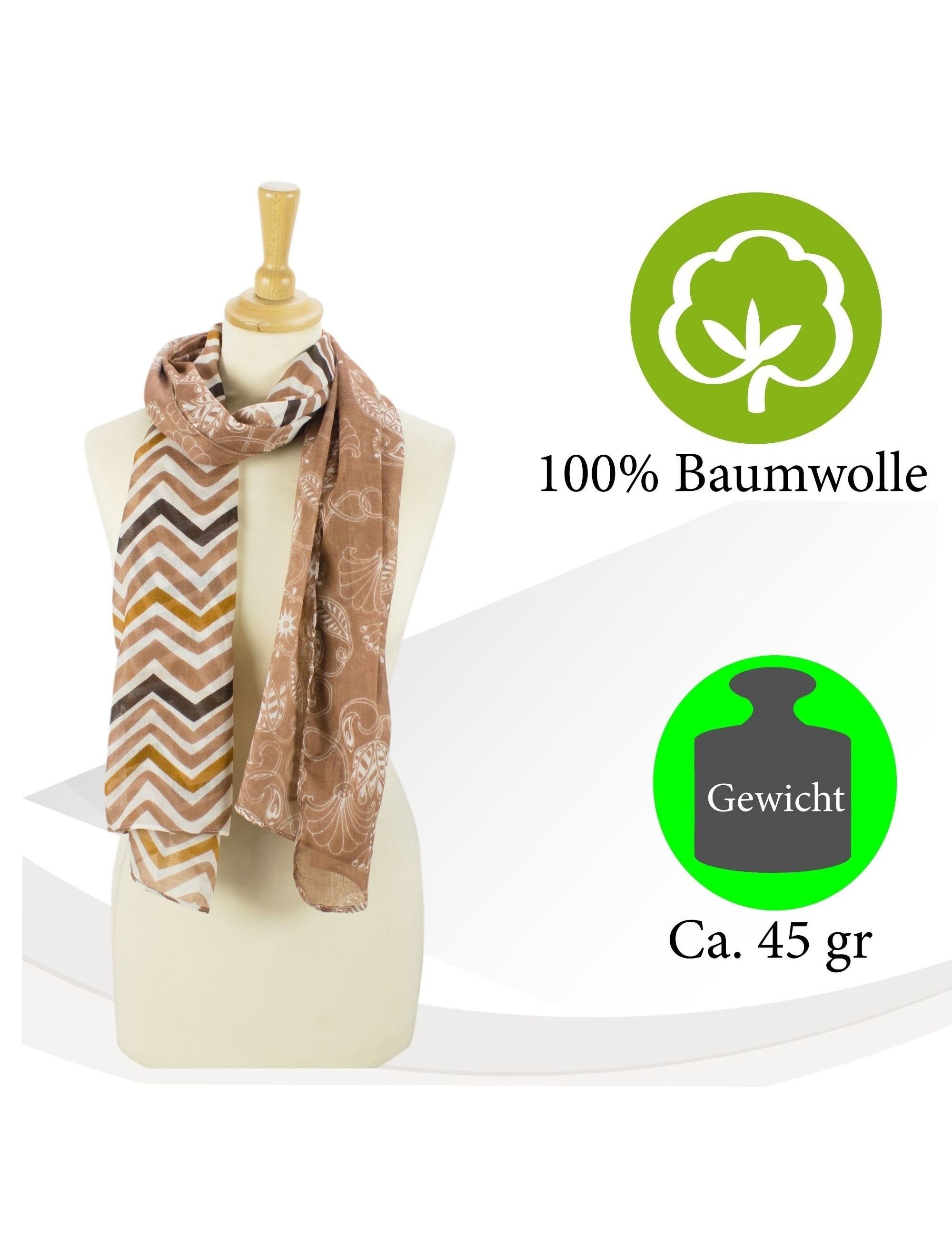 Sunsa Halstuch Damen Schal Tuch Baumwolle günstig online kaufen