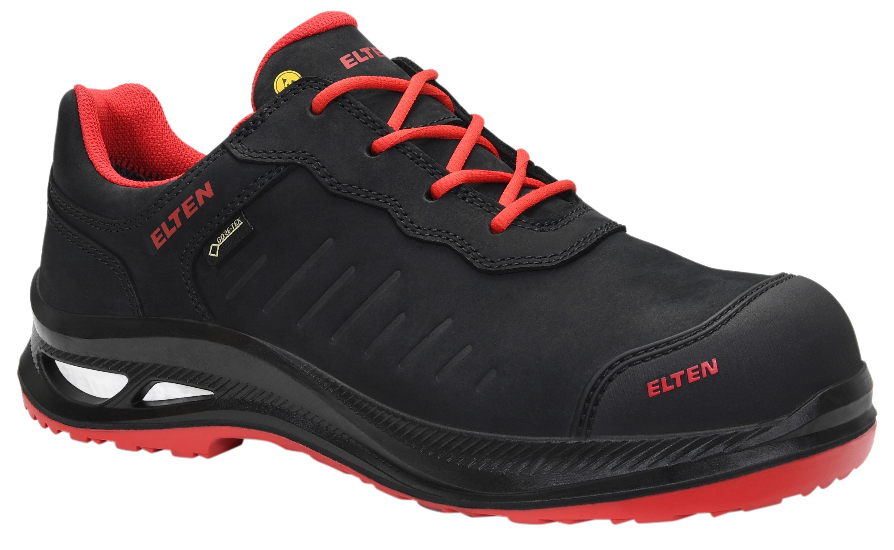 ELTEN STEWART XXG Pro GTX® black-red Low ESD S3 HI CI Sicherheitsschuh (Schuhkarton, Paar)