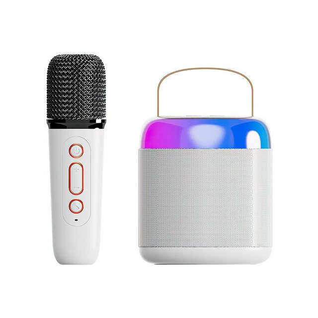 DOPWii Drahtlose Mini-Karaoke-Maschine mit 2 Mikrofonen Karaoke-Maschine (mit Geräuschunterdrückung)