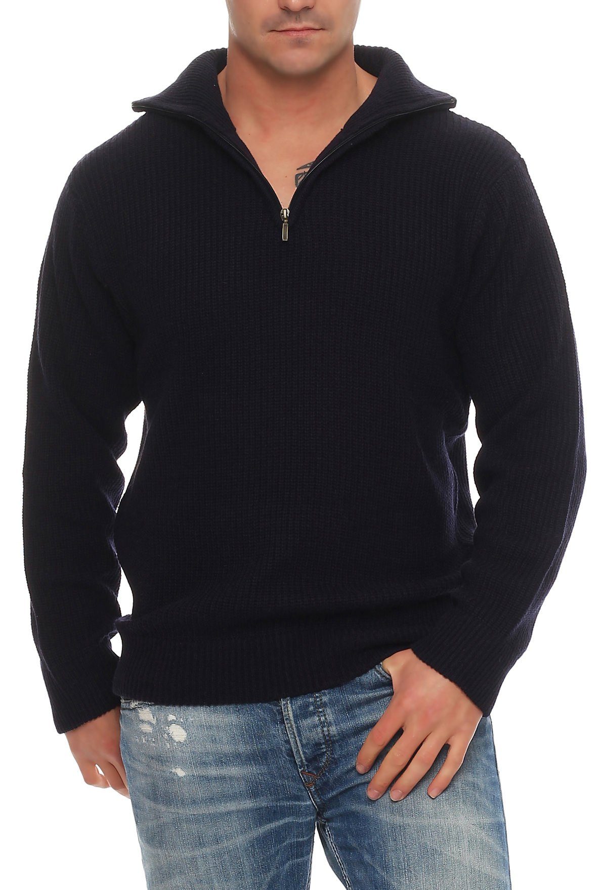 Cocain underwear Strickpullover Arbeitspullover Troyer warm günstig online kaufen