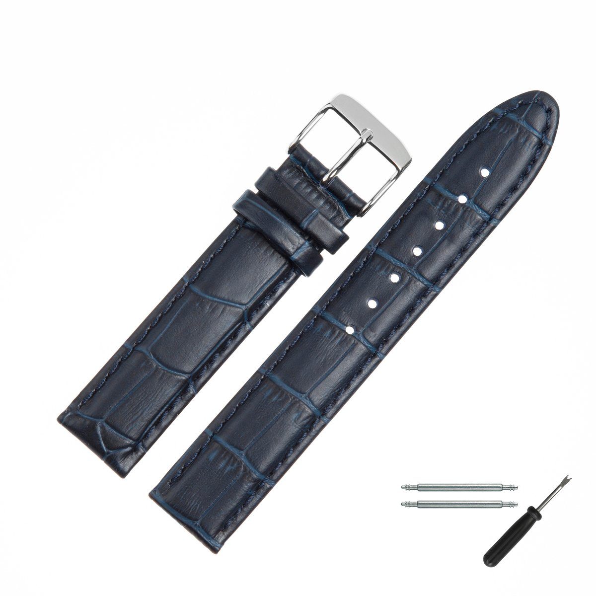 MARBURGER Годинникиarmband 20mm Leder Alligator Prägung
