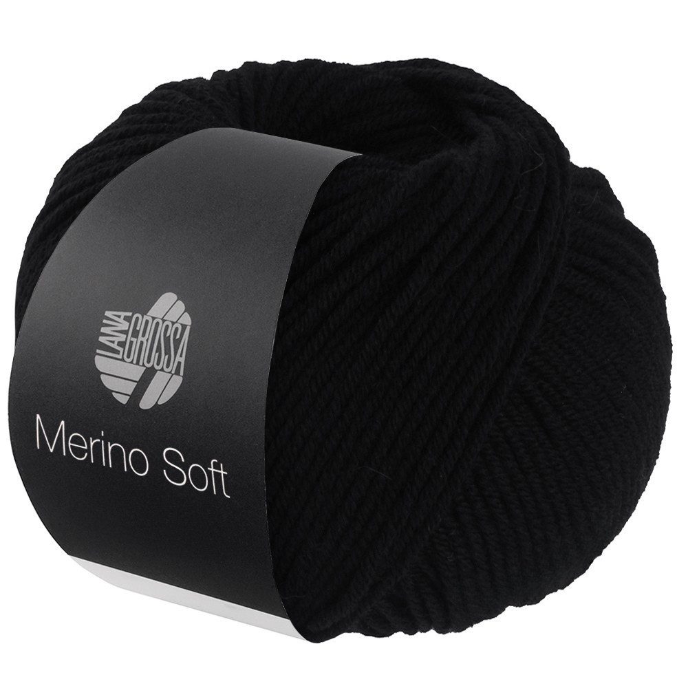 LANA GROSSA MERINO SOFT Wolle Häkelwolle, 125 m (Weiches Mischgarn aus Merinowolle und Mikrofaser), 50 g