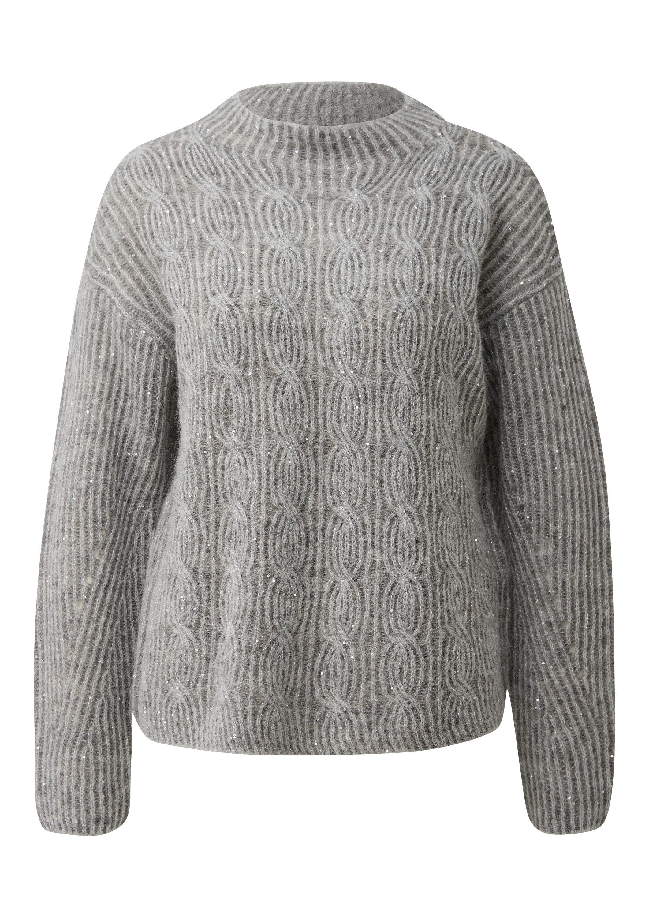 s.Oliver Longpullover Strickpullover Strickpullover aus Alpaka-Wollmix mit günstig online kaufen