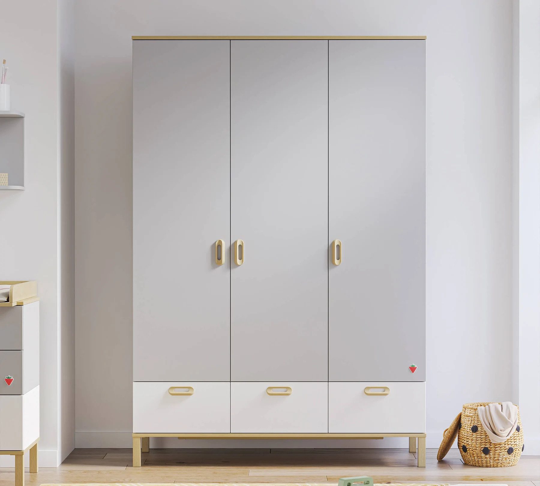 Möbel-Zeit Kleiderschrank MINO, 3-trg.