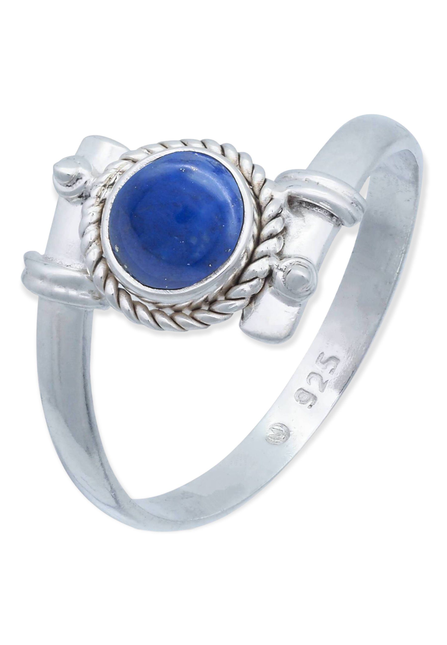 mantraroma Silberring 925er Silber mit Lapis Lazuli