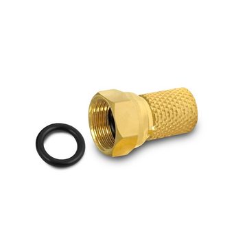 ARLI Schalter DiSEqC Schalter 2/1 vergoldet mit Wetterschutzgehäuse + 3x F Stecker