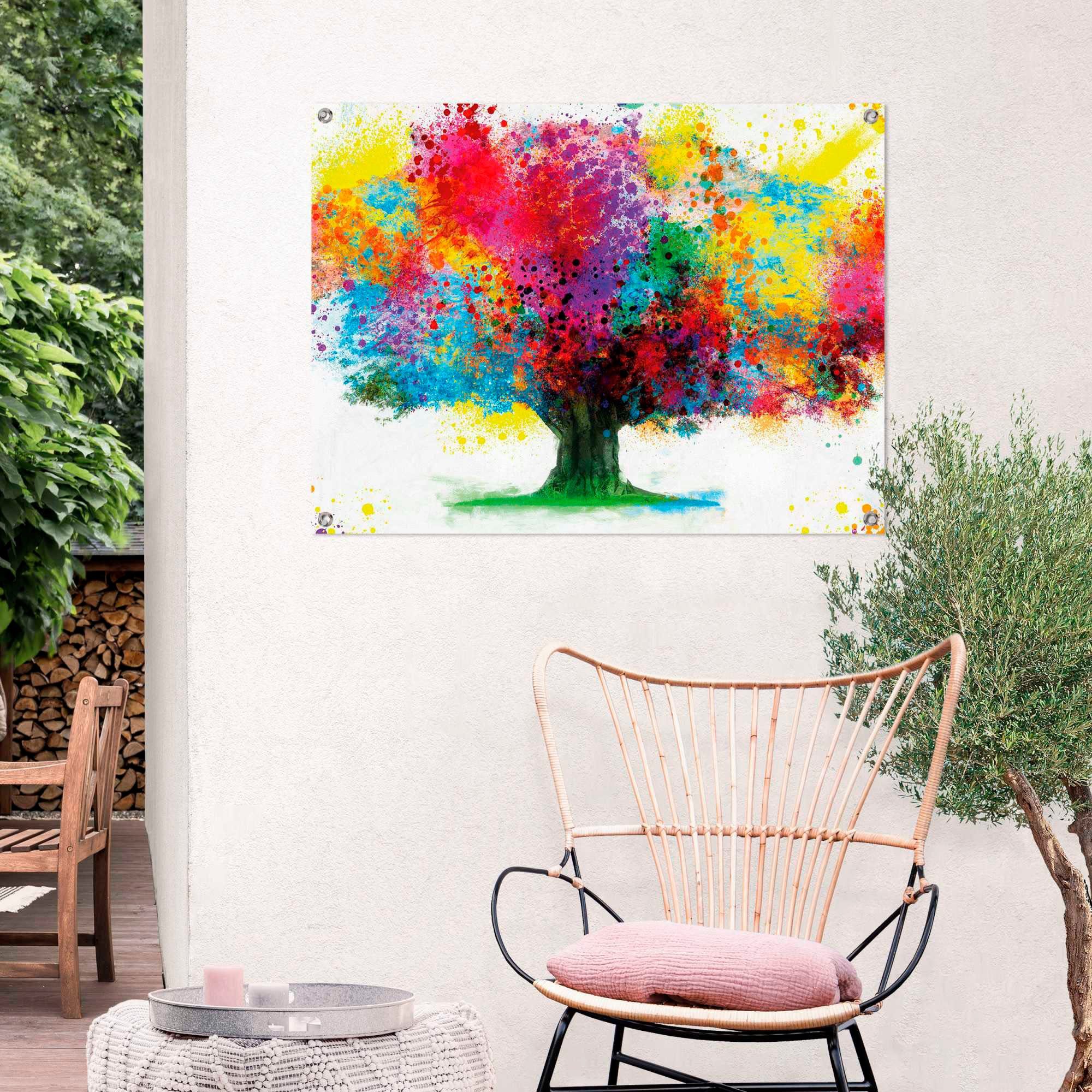 Reinders! Poster Farbkleckse Baum