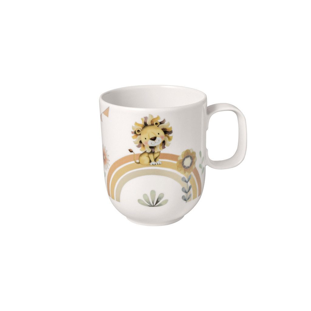 Villeroy & Boch Kinderbecher Roar like a Lion Kinderbecher mit Henkel, groß, 1-tlg., Porzellan, Premium Porcelain, mikrow.- & spülm.sicher, Made in Germany