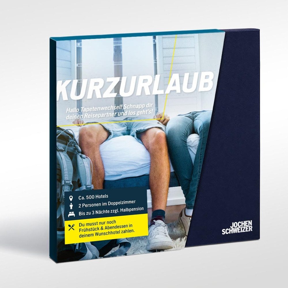 Jochen Schweizer Erlebnisgutschein Geschenkbox Kurzurlaub, Kurzurlaub pur