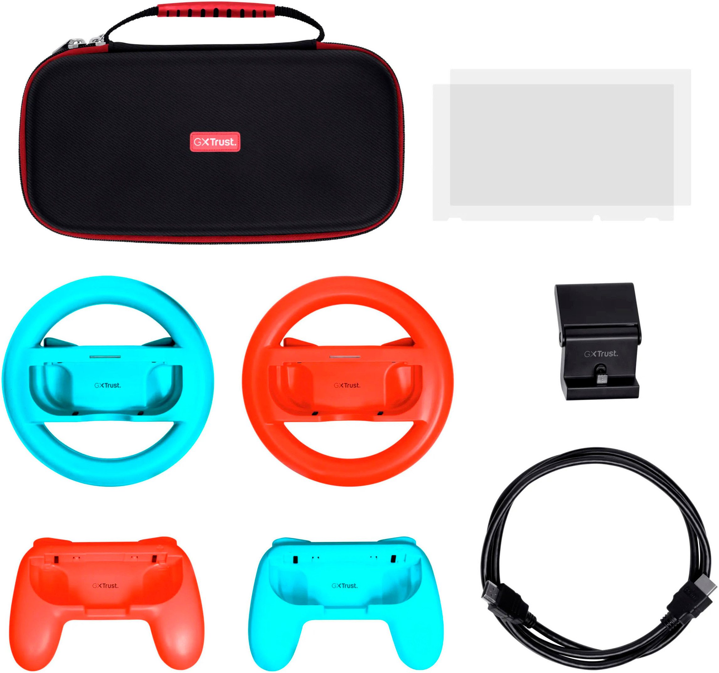 Trust Spielekonsolen-Tasche GXT 1249 7-in-1-Pack für Nintendo Switch