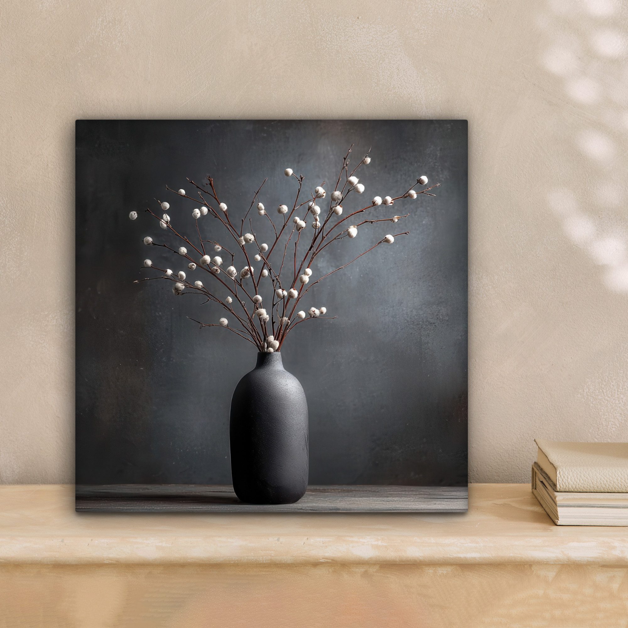OneMillionCanvasses® Leinwandbild Äste - Vase - Kugeln - Weiß, Fotodruck (1 günstig online kaufen