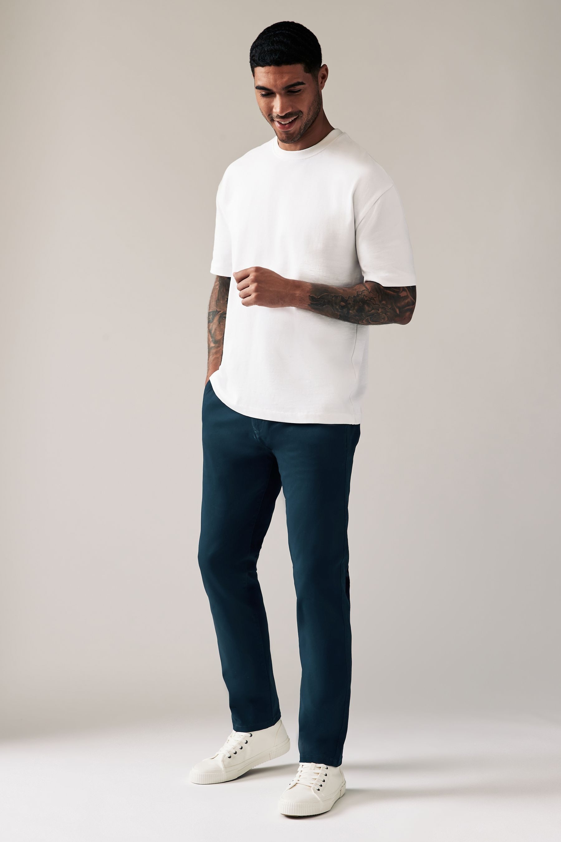 Next Chinohose Slim Fit Chinoshose mit Stretch (1-tlg)