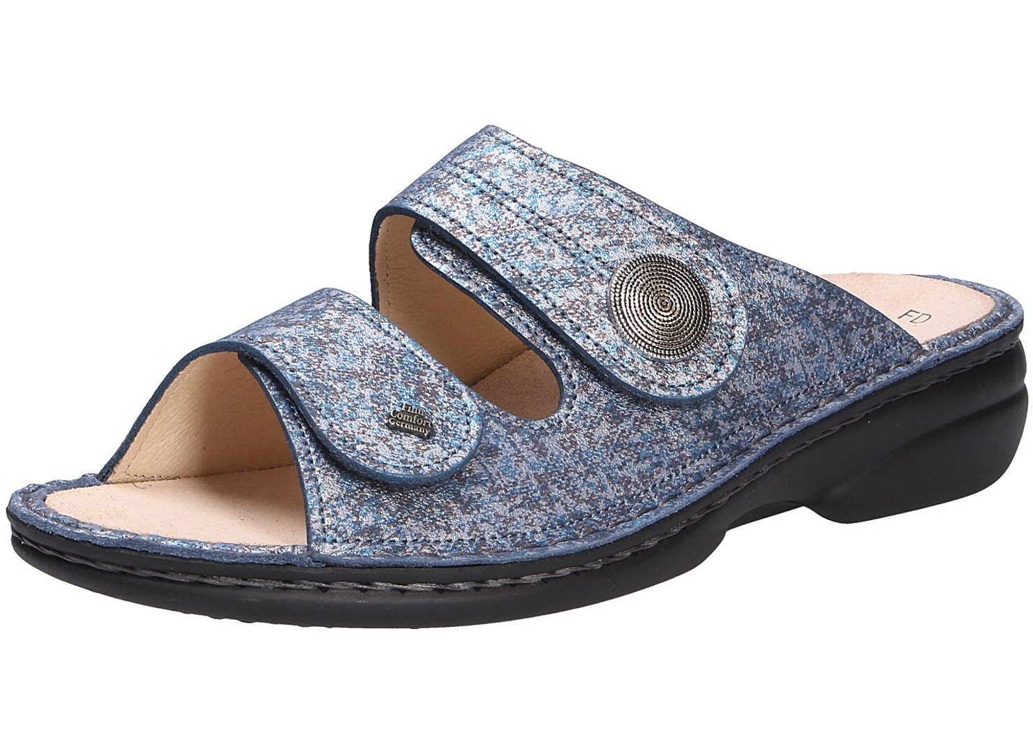 Finn Comfort Damen Pantolette SANSIBAR blau Größe Pantolette