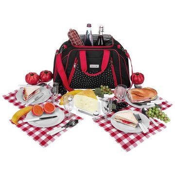 anndora Picknickkorb Picknicktasche für 4 Personen 29-teilig - Farbwahl