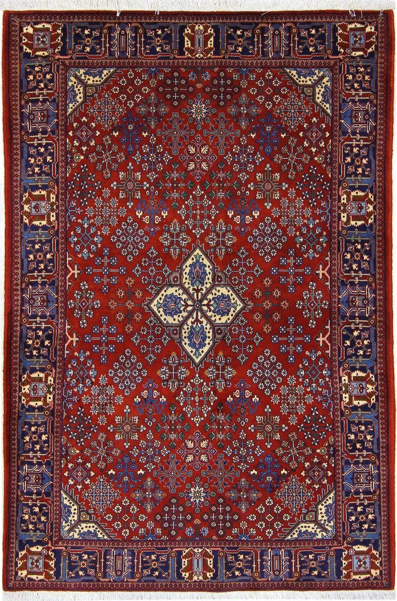 Orientteppich Meymeh 132x201 Handgeknüpfter Orientteppich / Perserteppich, Nain Trading, rechteckig, Höhe: 12 mm