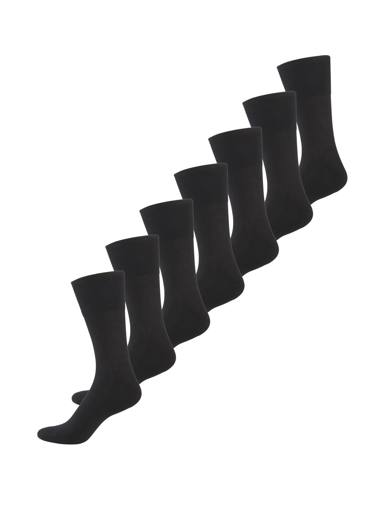 uni Basicsocken Socken Aktiv günstig (7-Paar) Nur Der schwarz