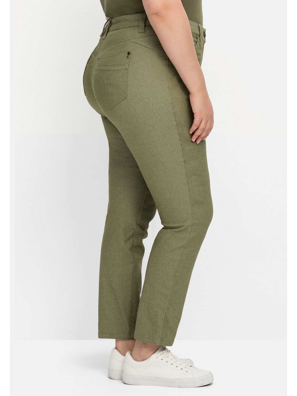 Sheego Stretch-Hose Große Größen im Coloured-Denim-Look