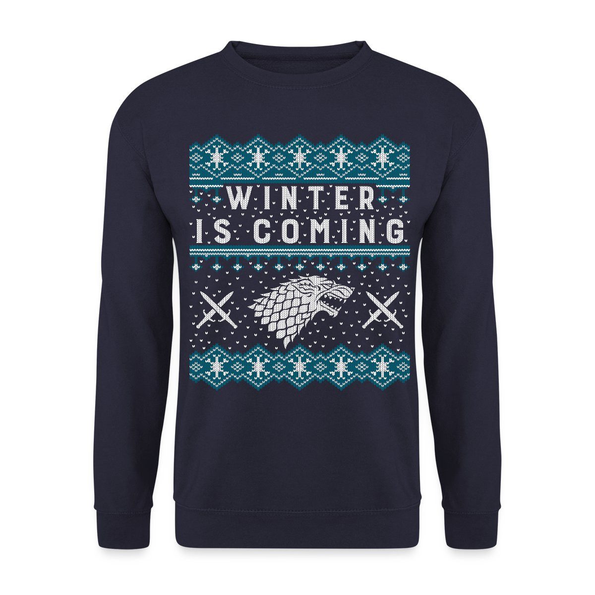 Spreadshirt Sweatshirt Game Of Thrones Winter Is Coming Weihnachtspulli Unisex Pullover (1-tlg)