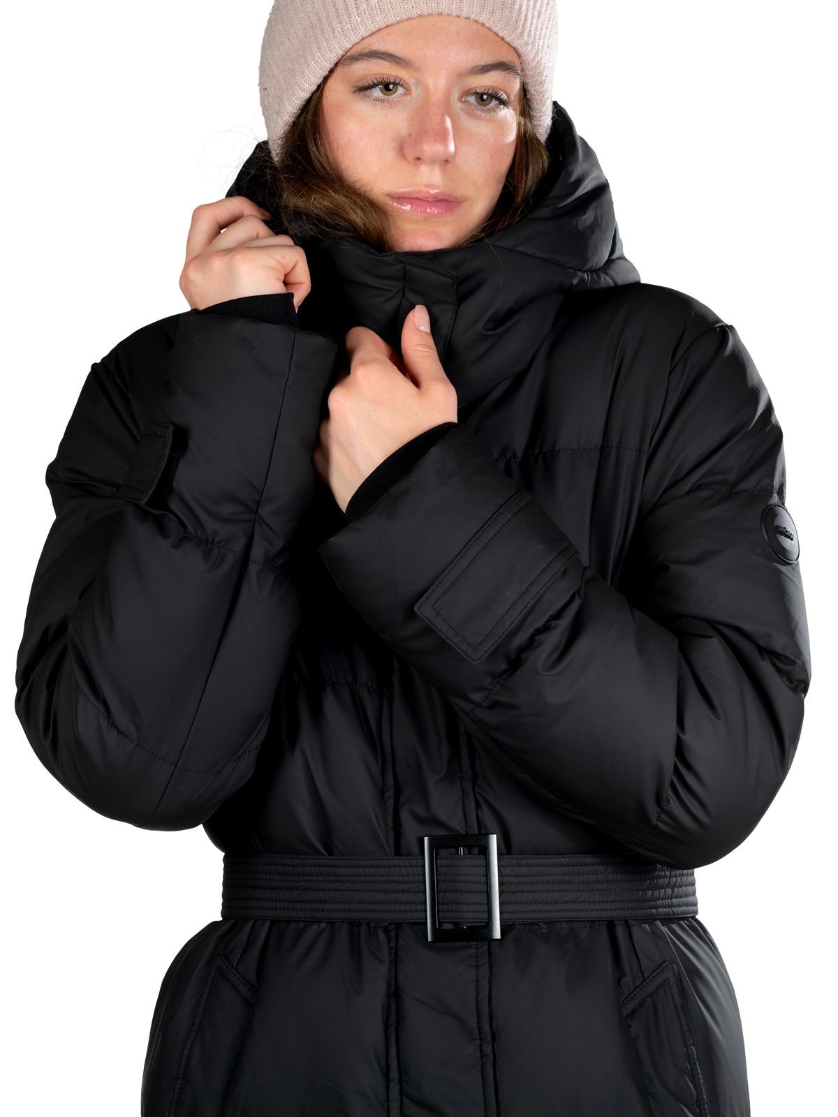 Shorai Steppjacke Steppmantel lang mit Gürtel günstig online kaufen