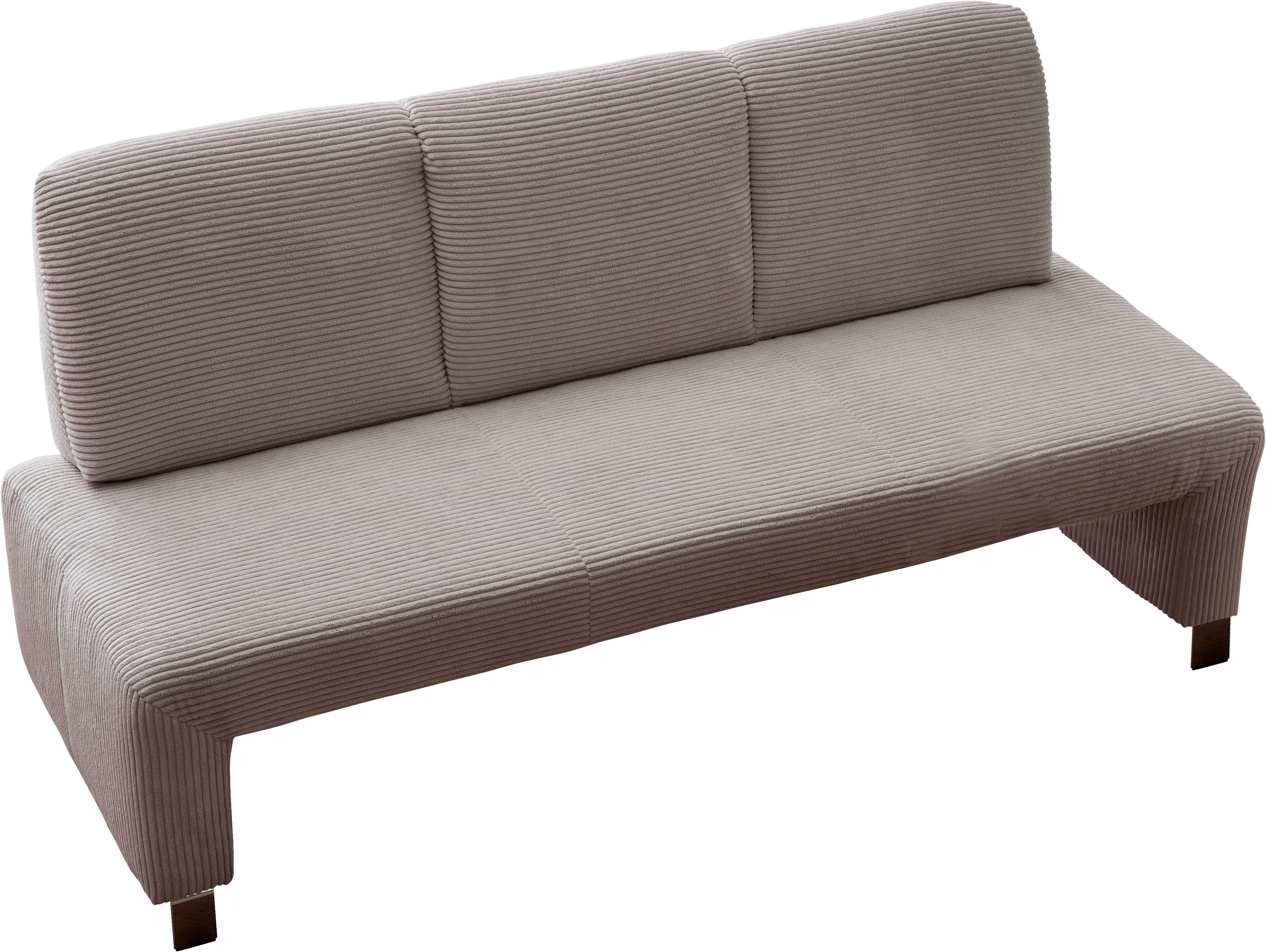 exxpo - sofa fashion Polsterbank Intenso, Sitzbank, Breite 182 cm, wahlweise in Leder oder Textil, hohe Bodenfreiheit, frei im Raum stellbar, hoher Sitzkomfort