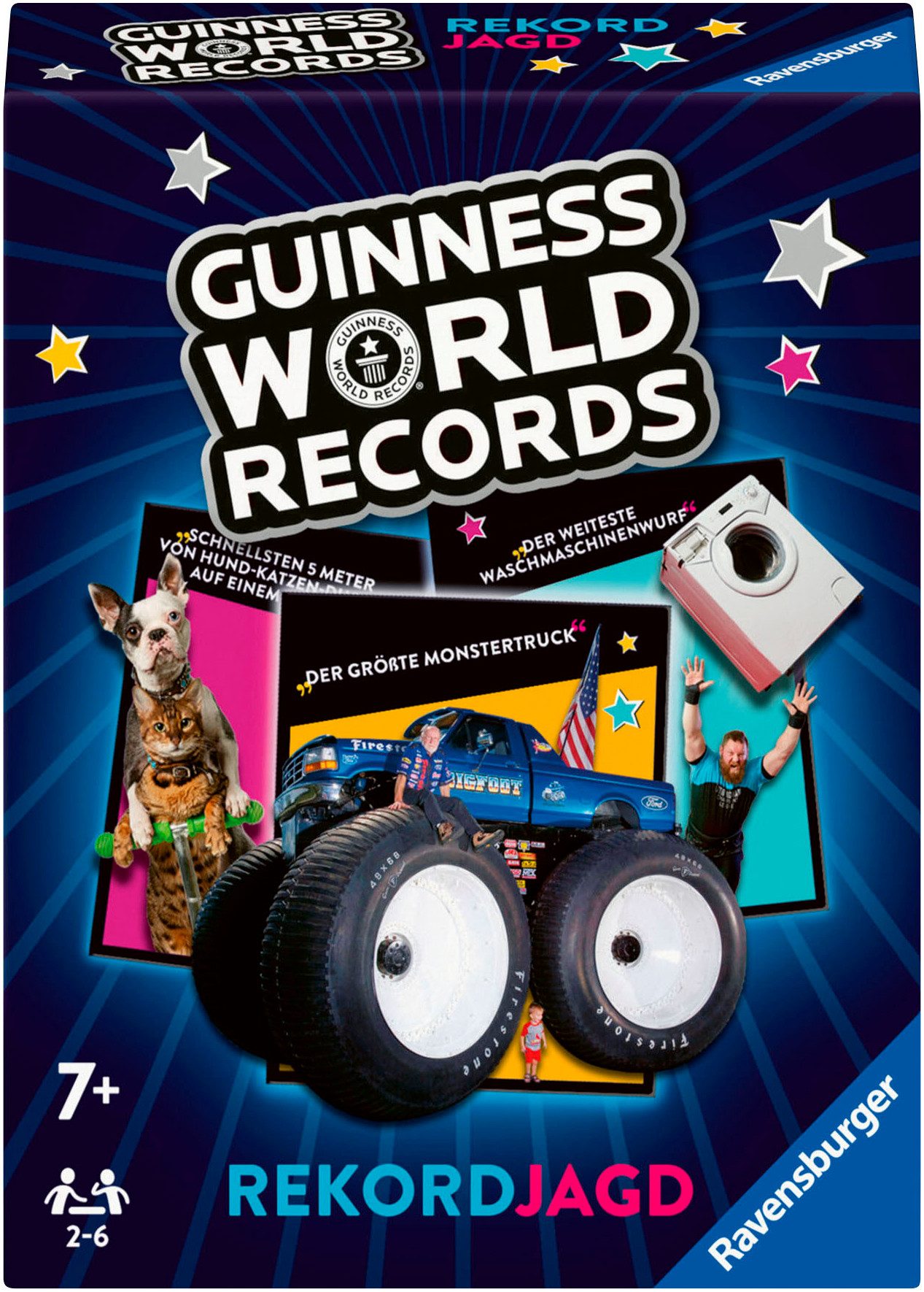 Ravensburger Spiel Guinness World Records - Rekordjagd, Familienspiel, Made in Europe