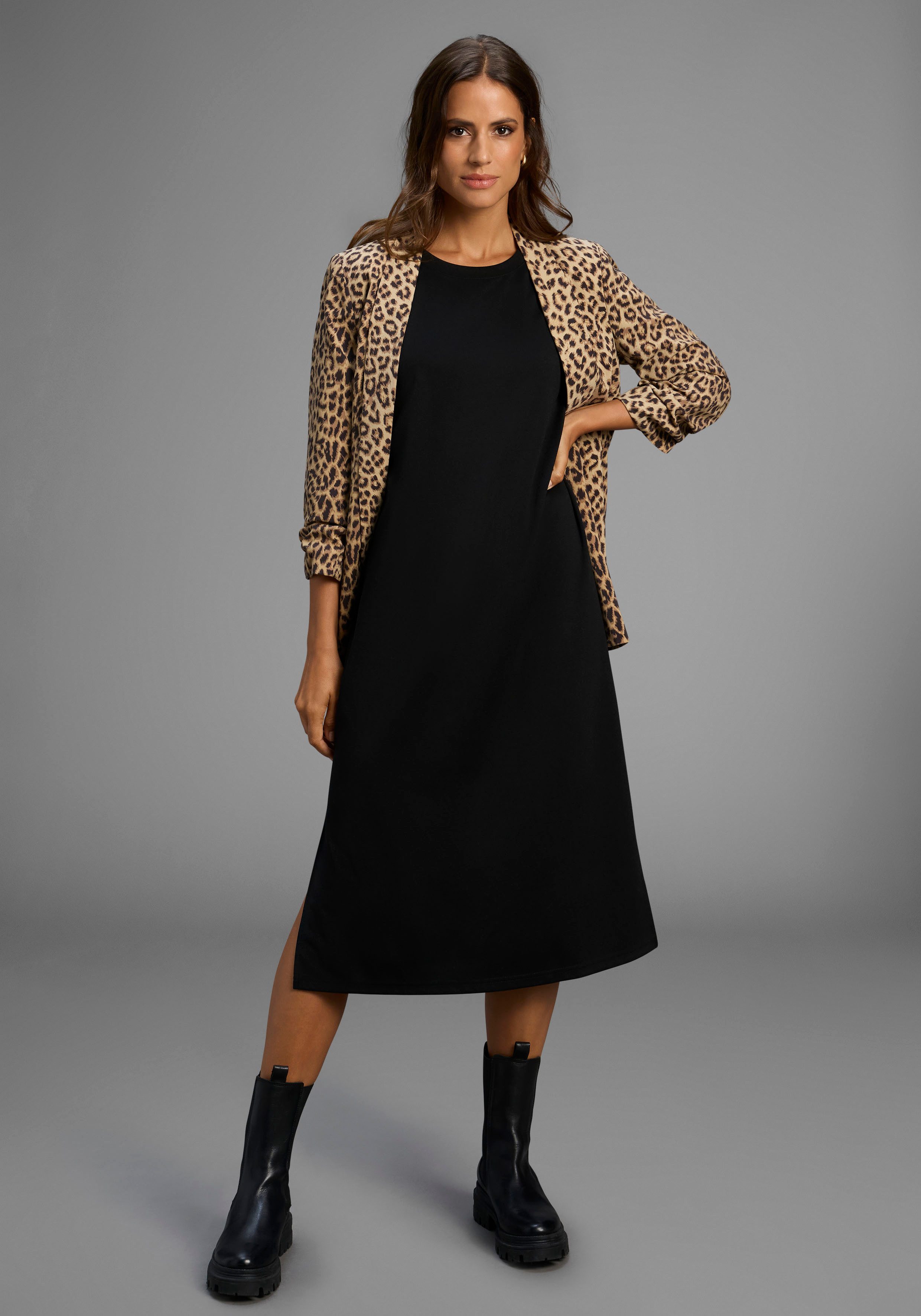 Laura Scott Midikleid aus Milano-Ribstoff, das perfekte Basic – Bild 5 von 5