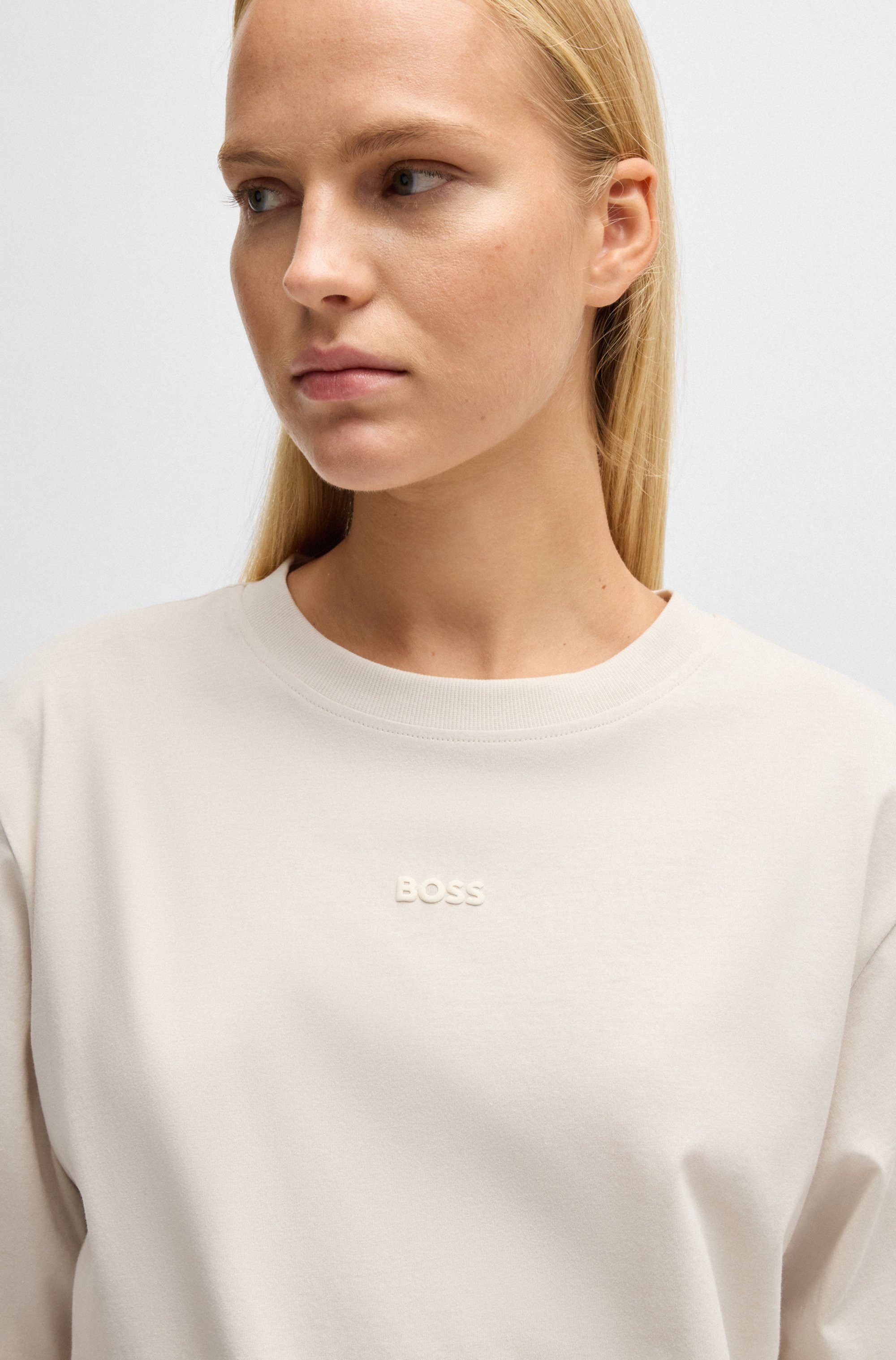 BOSS ORANGE T-Shirt Enis Premium Damenmode mit weiten Ärmeln