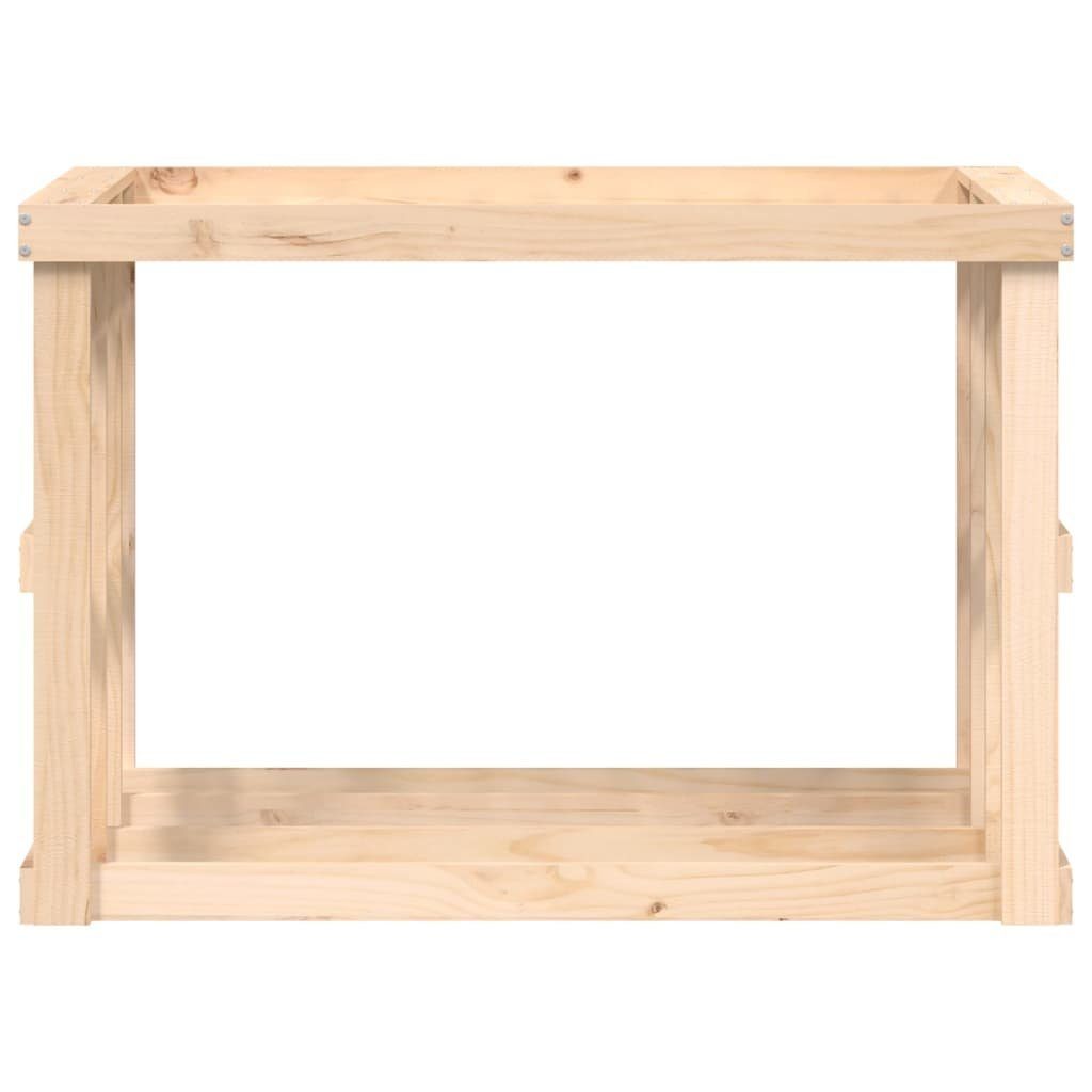 Kaminholzregal BxTxH:108x52x74 vidaXL Massivholz Outdoor-Kaminholzregal 108x52x74 Holzlagerplatz cm Natur cm Kiefer F,