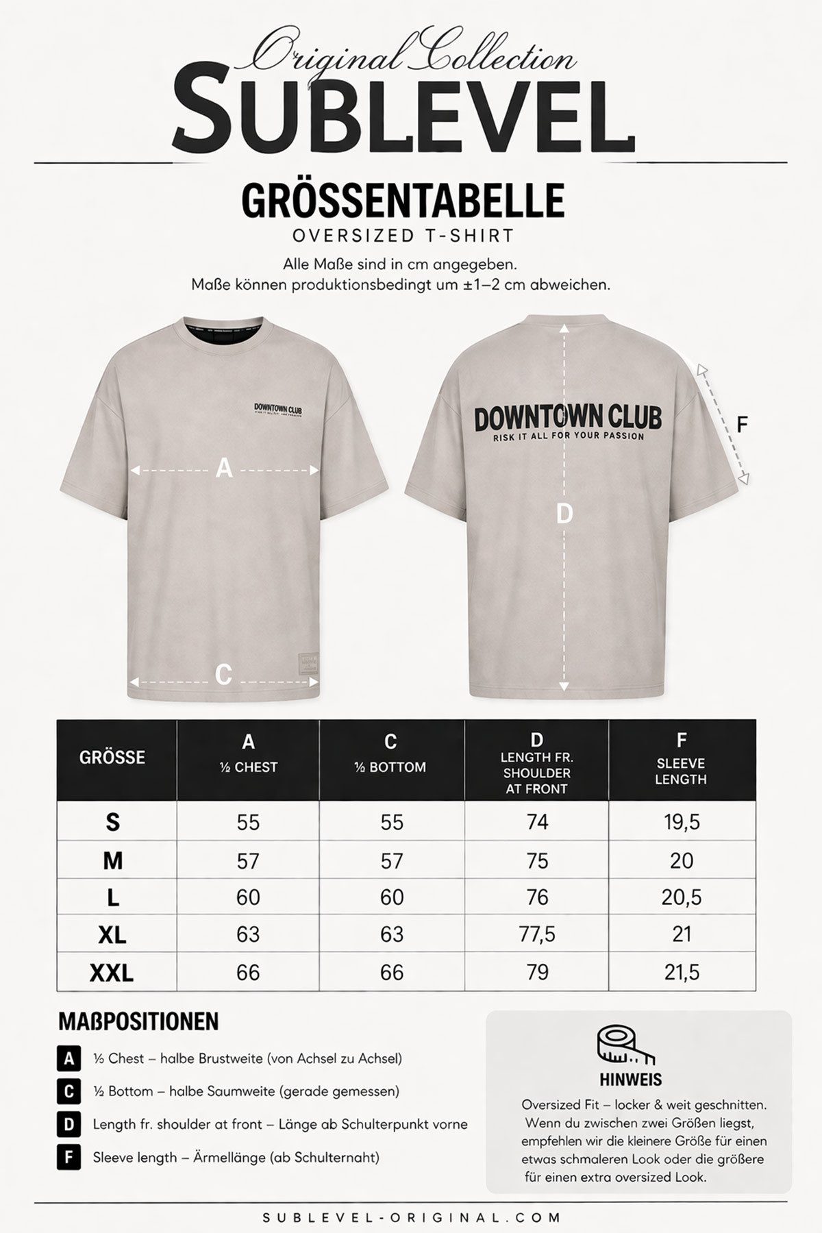 SUBLEVEL T-Shirt Herren Shirt Logo Print schwere Qualität moderner Look Baumwolle, super soft, unifarben, Robuster Stoff