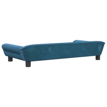 vidaXL Kindersofa Kindersofa Blau 100x50x26 cm Samt Kindercouch Kindermöbel Kinderzimmer