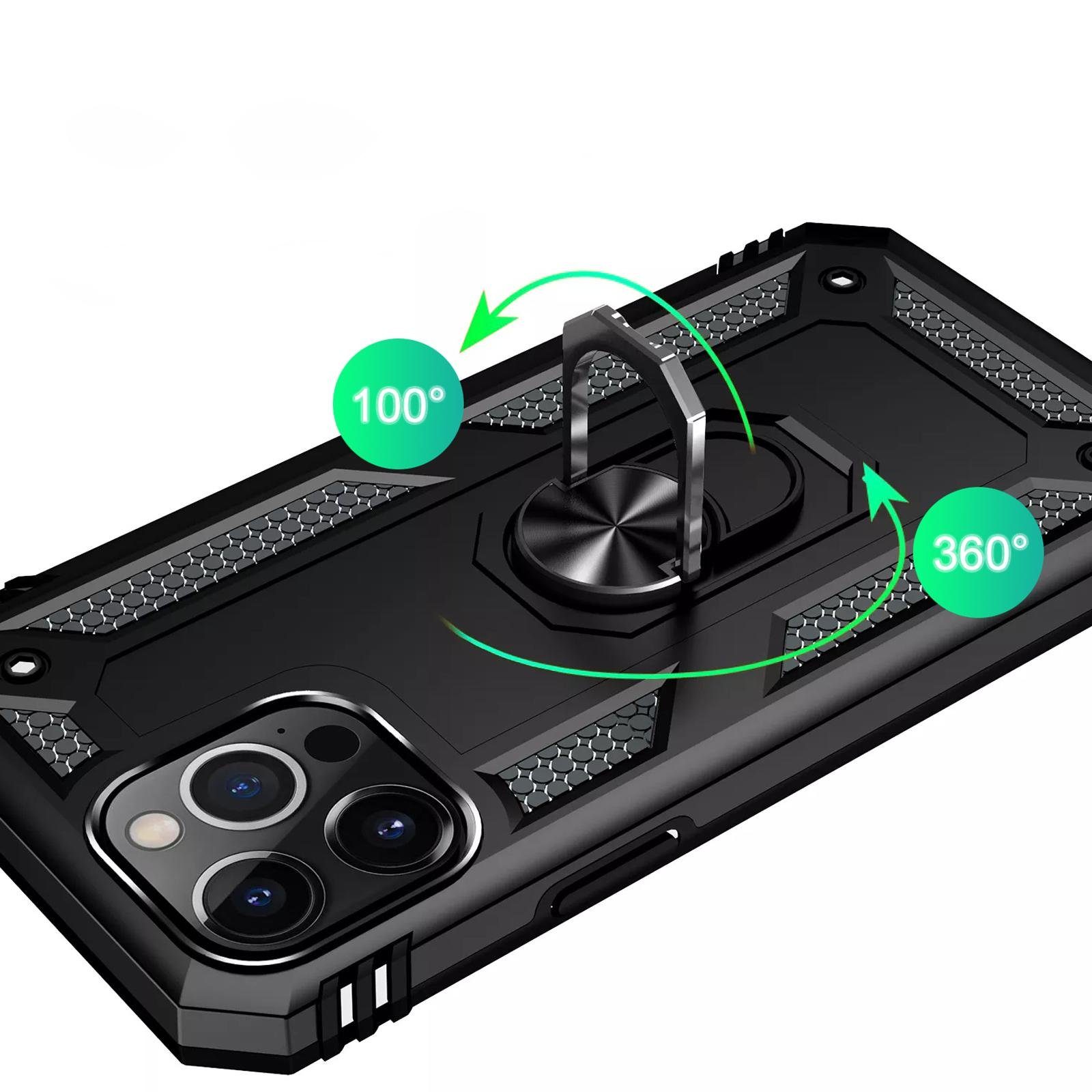 Numerva Handyhülle Schutz Hülle Outdoor Case für Apple iPhone 16, Panzer Hülle Bumper Case Cover