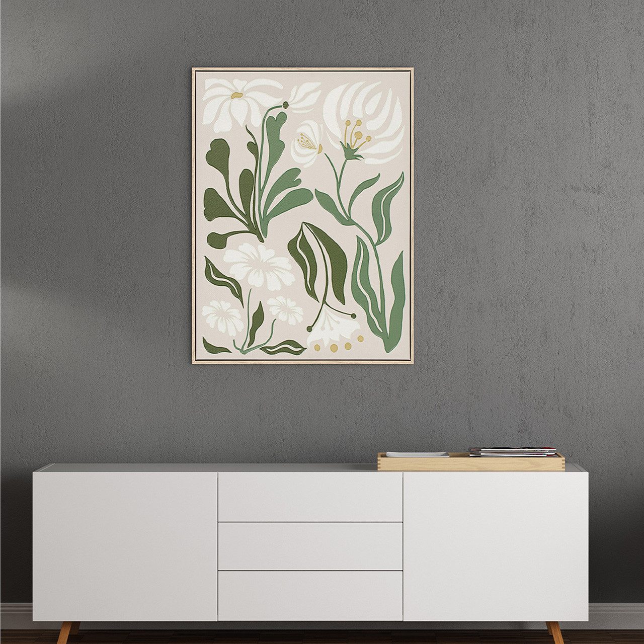 ArtUniverse Gemälde Leinwandbild Natural Flowers 60 x 80 cm, Naturmotiv