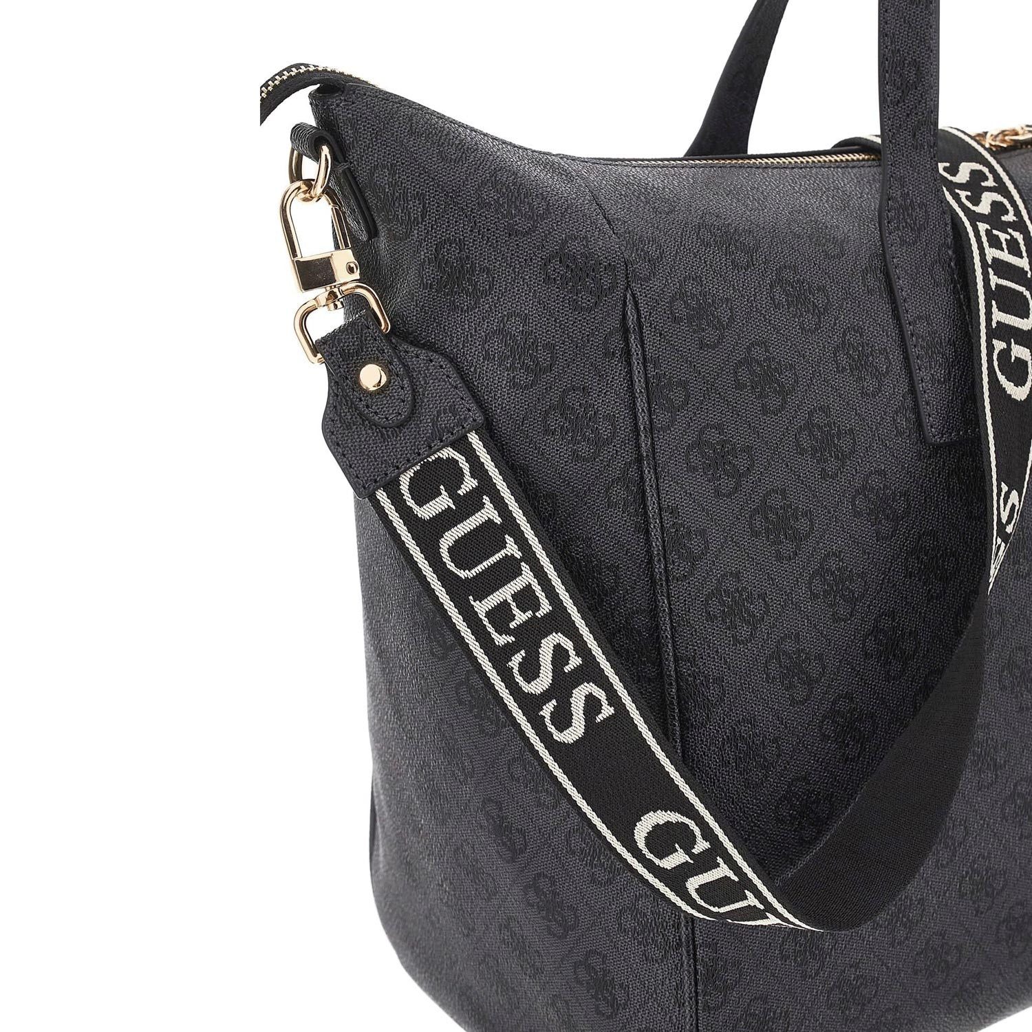 Guess Umhängetasche GUESS Weekender Shopper Latona Coal Logo (1, 1-tlg., 1)