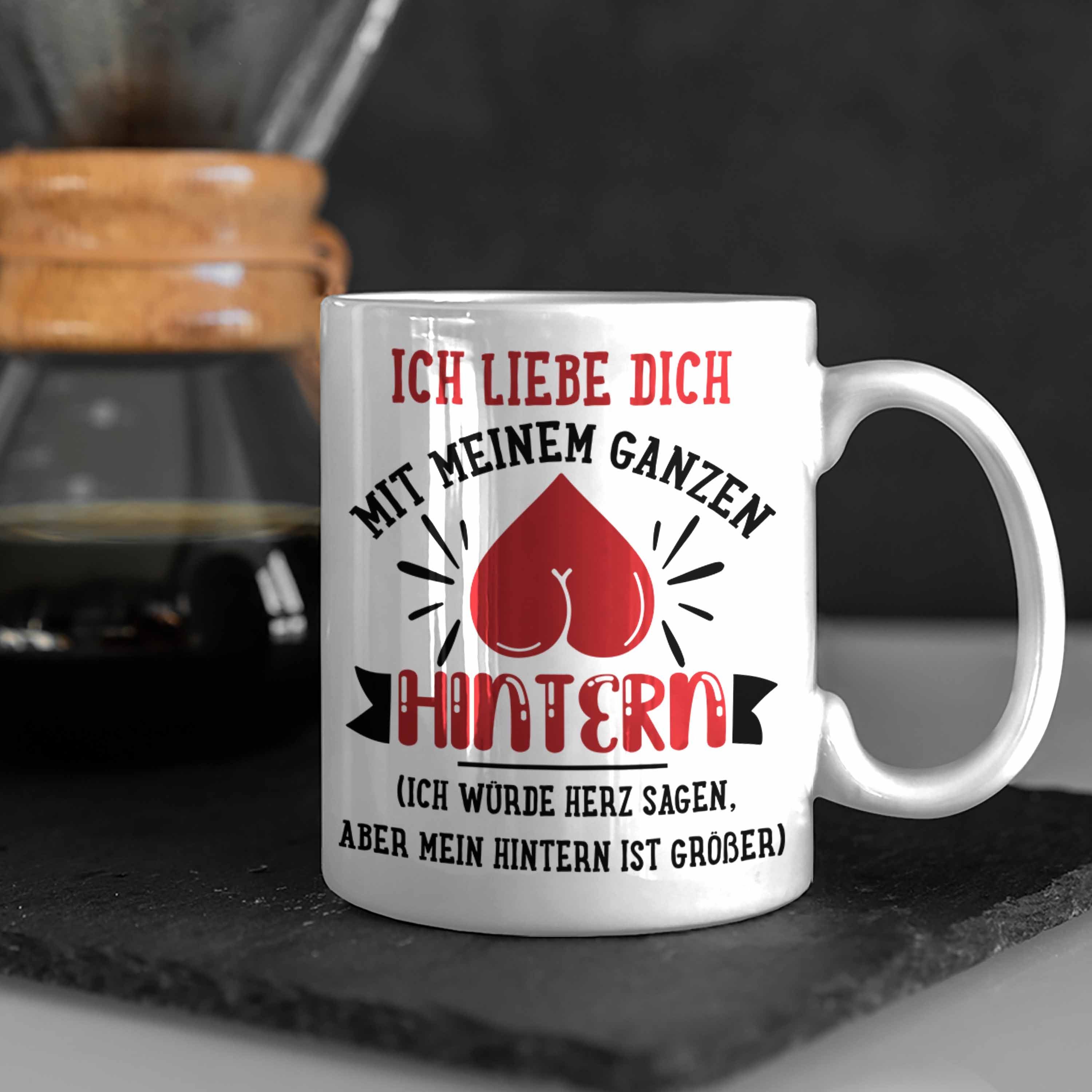 Liebe Tasse - Tasse Geschenk Kaffeetasse mit Freund Spruch für Sprüchen Weiss Trendation Valentinstag Trendation