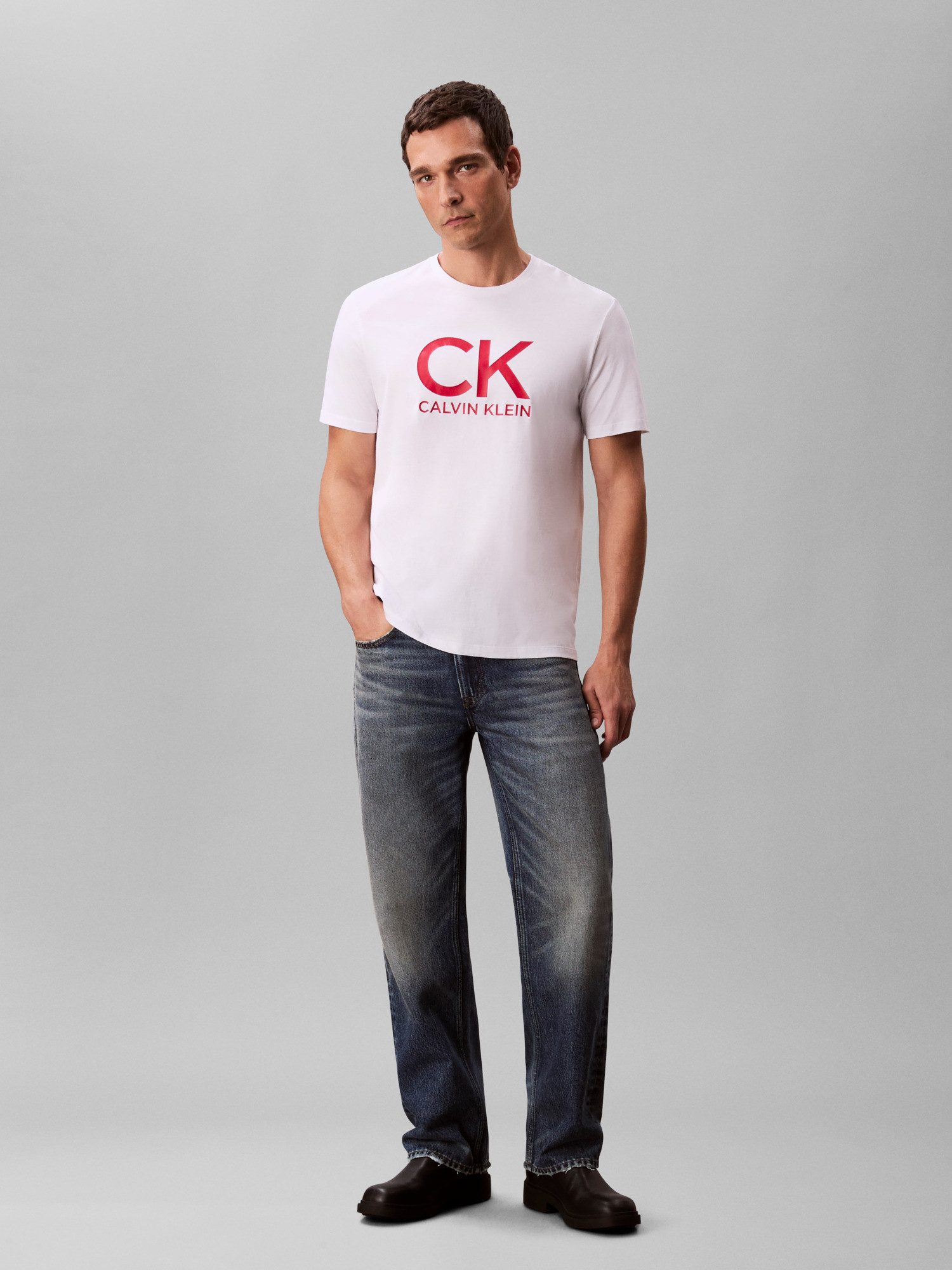 Calvin Klein Jeans T-Shirt SS 30S EU CK CALVIN GRAPHIC TEE Mit Rundhalsausschnitt, regular fit