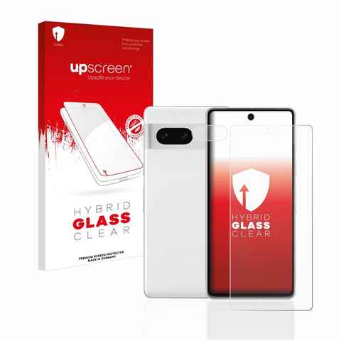 upscreen flexible Panzerglasfolie für Google Pixel 7 (Display+Kamera), Displayschutzglas, Schutzglas Glasfolie klar