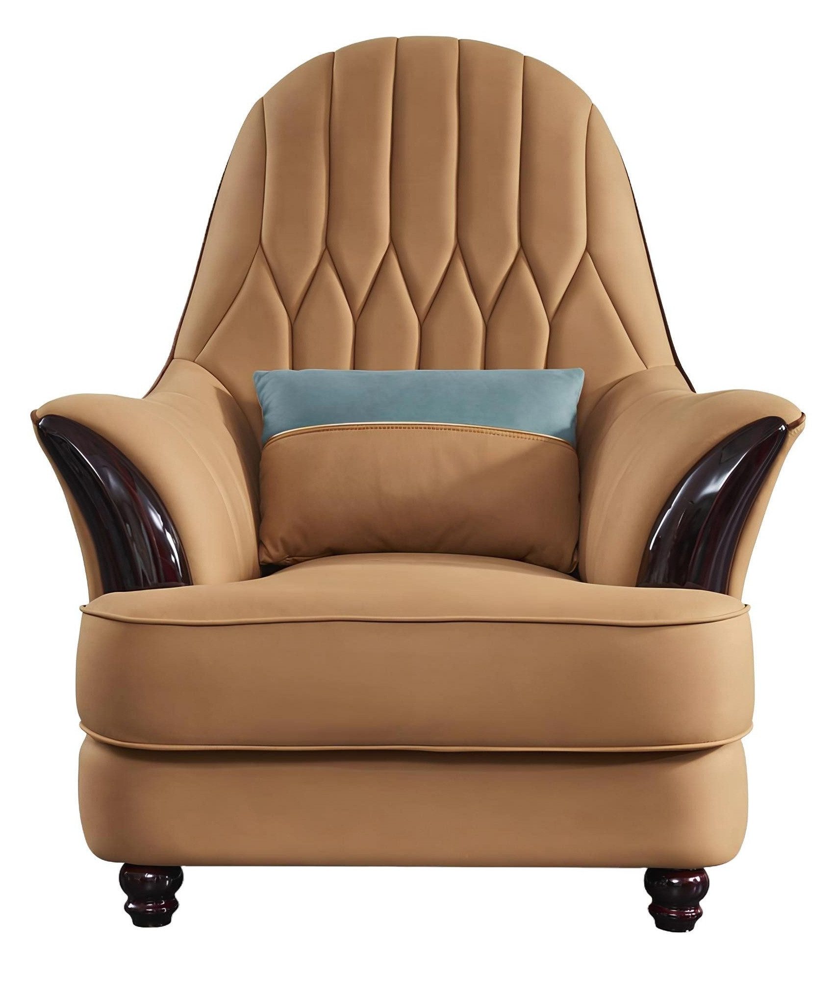 Xlmoebel Loungesessel Luxuriöser neuer brauner Ledersessel mit Design, der zum Entspannen (1-St., Крісла), Hergestellt in Europa