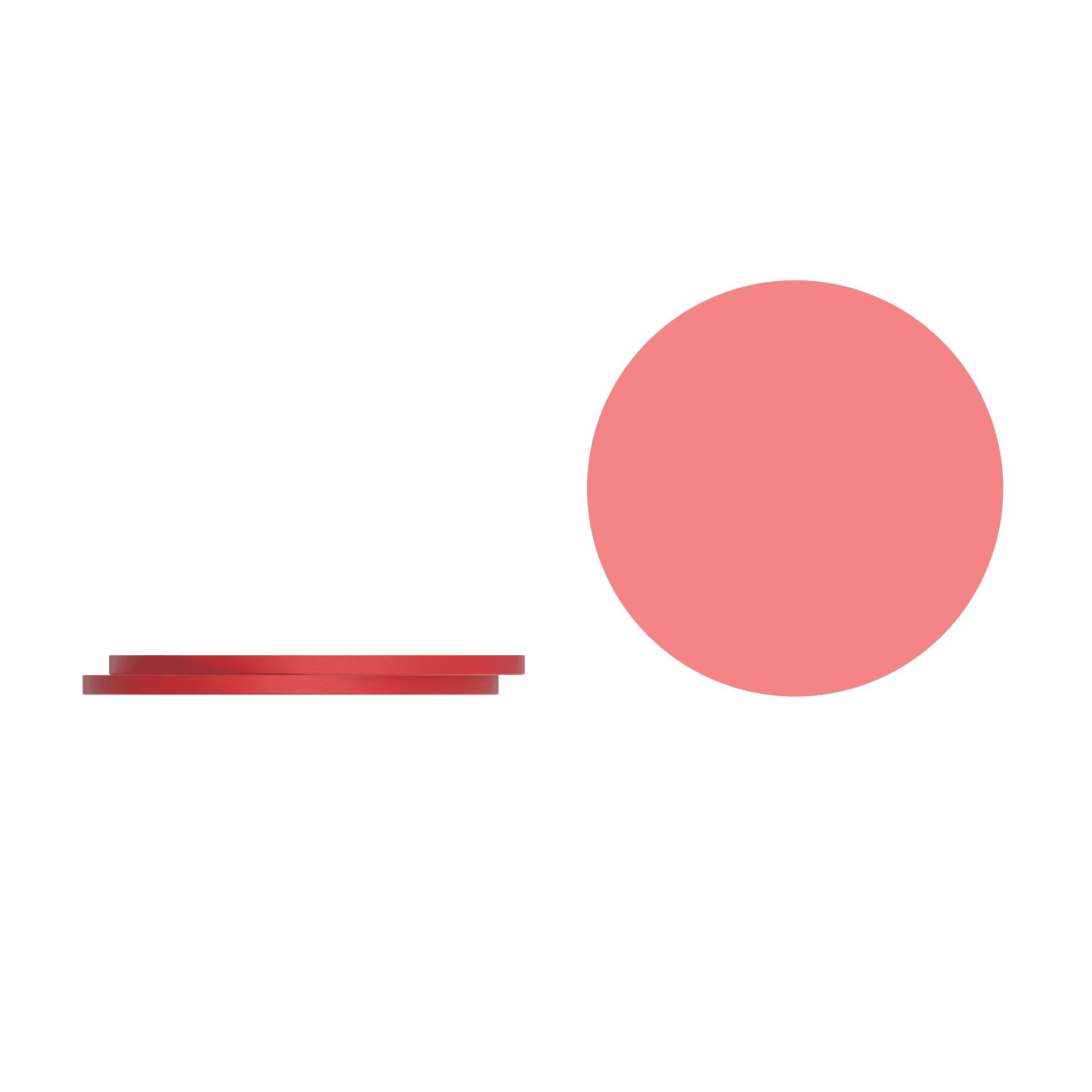 Kochblume Glasuntersetzer Kochblume Silikon-Untersetzer 3-tlg. in rot