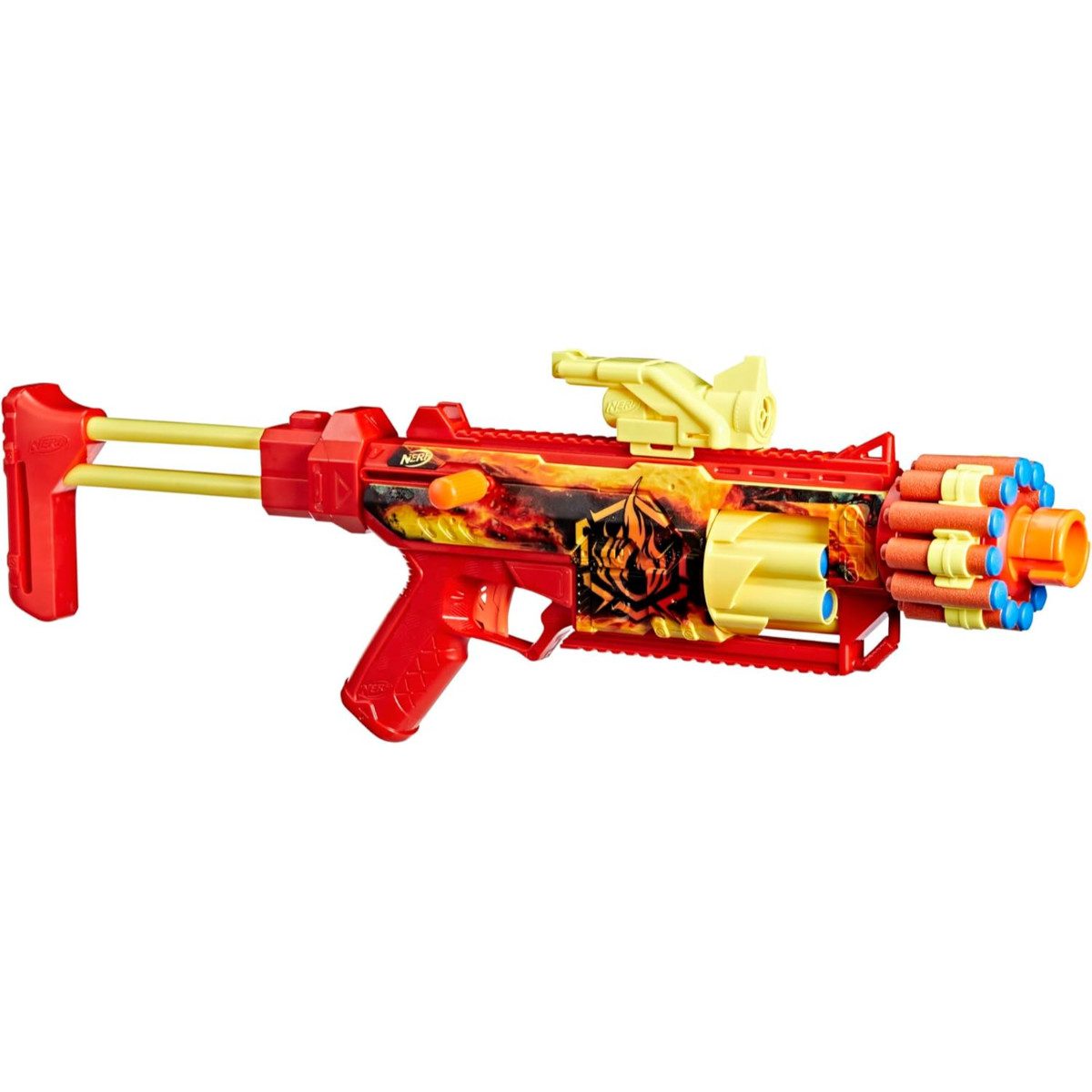 Nerf Blaster Loadout FlareFusion Blaster mit 18 N1 Darts und Zubehör ab 8 Jahren
