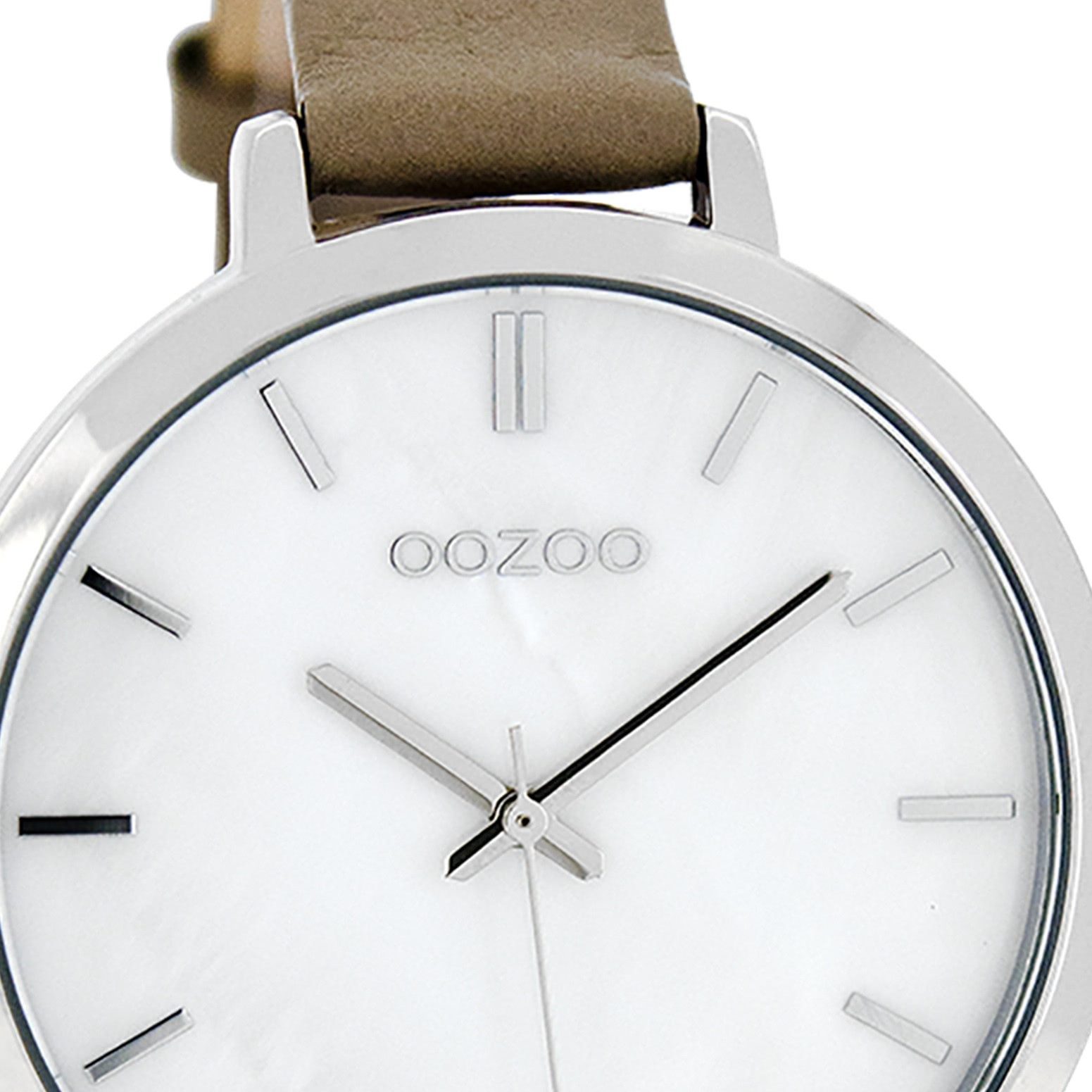OOZOO Quarzuhr Oozoo Damen Armbanduhr Timepieces Analog, (Analoguhr), Damenuhr rund, mittel (ca. 38mm) Lederarmband, Casual-Style