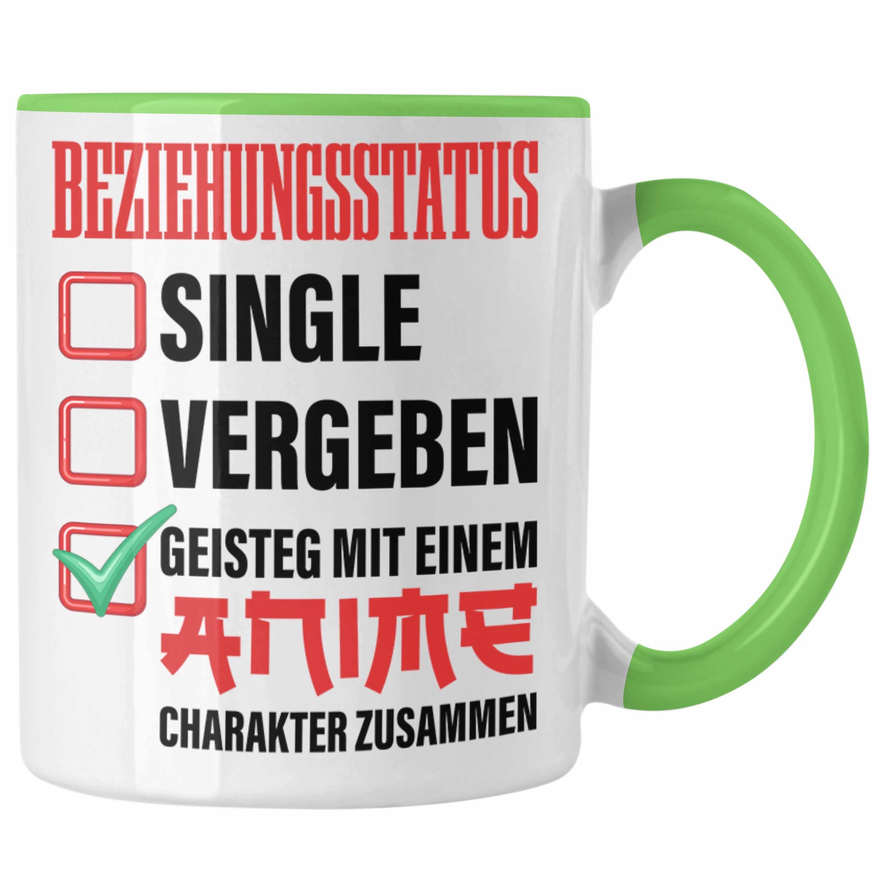 Tasse Anime Gei Tasse Trendation Beziehungsstatus Grün Geschenk Anime-Liebhaber Geschenkidee